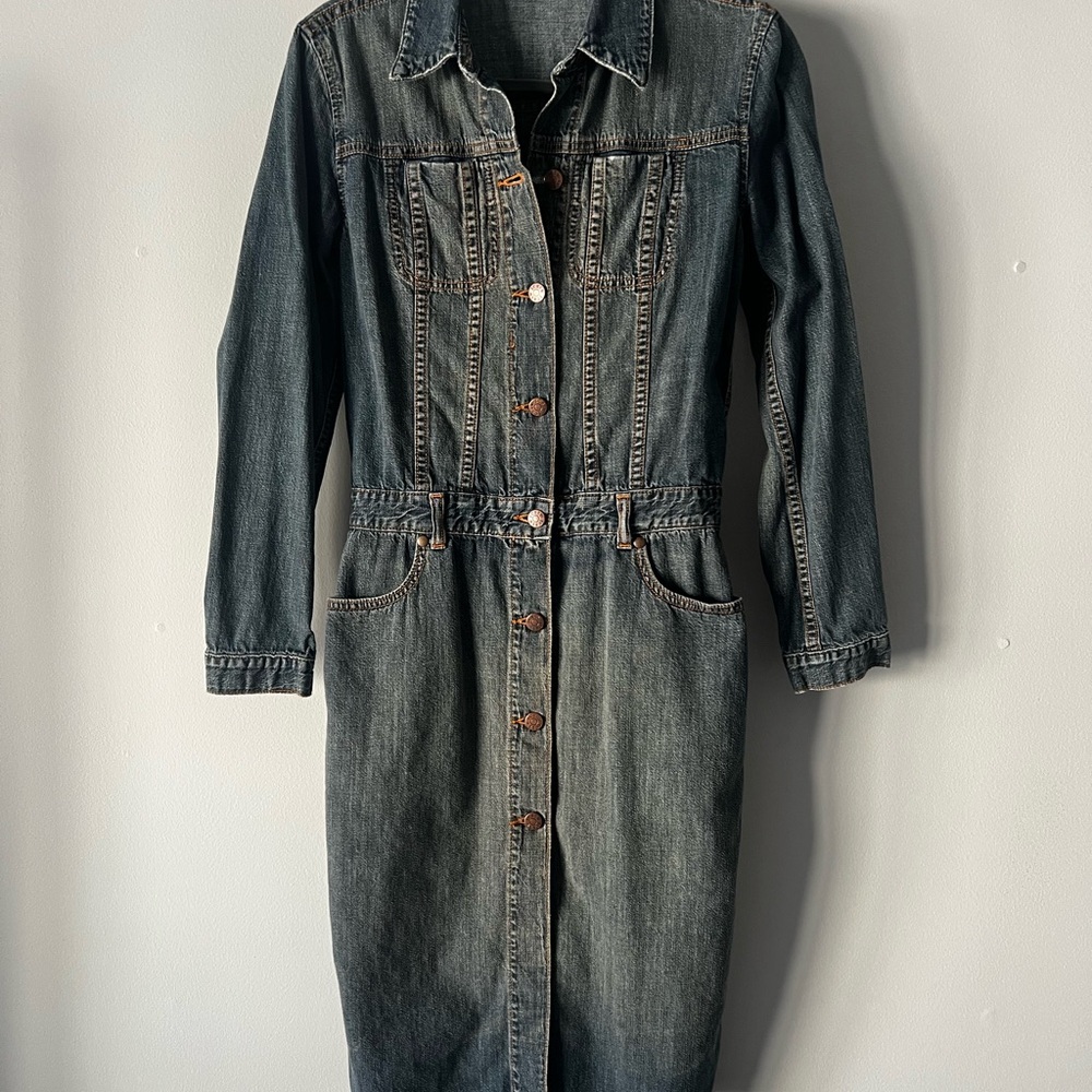J. Crew Denim Midi Dress